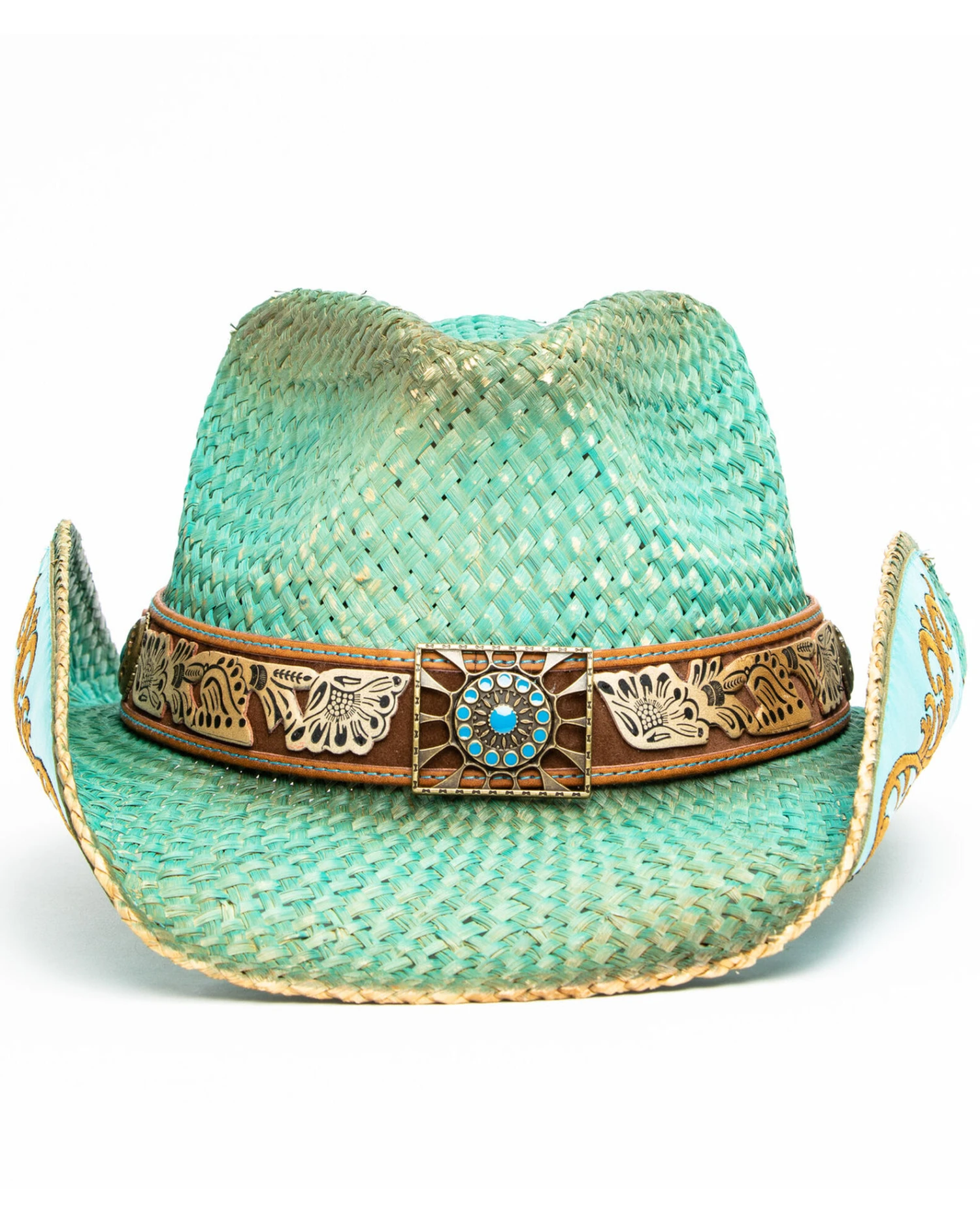 Shyanne Women's Cactus Flower Western Straw Hat 6 Shyanne Women's Cactus Flower Western Straw Hat - Image 4