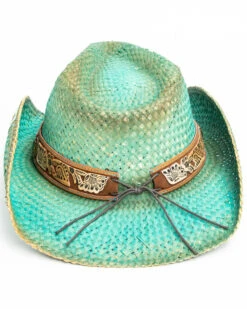 Shyanne Women's Cactus Flower Western Straw Hat 12 Shyanne Women's Cactus Flower Western Straw Hat -Shyanne Apparel Shop 2000289844 400 P5