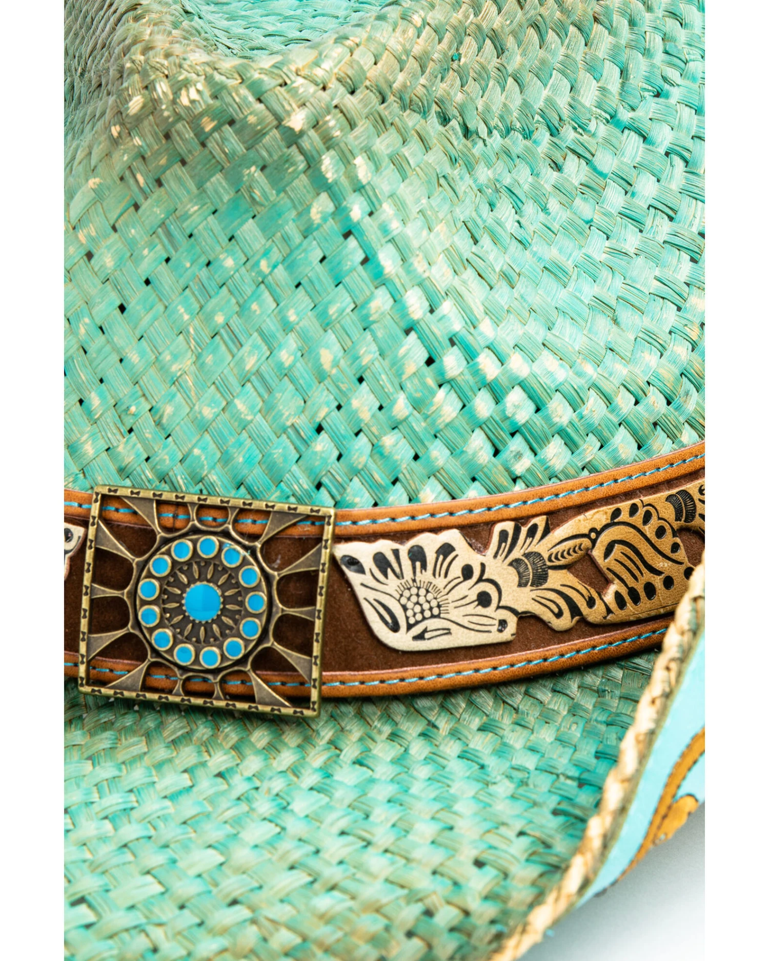 Shyanne Women's Cactus Flower Western Straw Hat 8 Shyanne Women's Cactus Flower Western Straw Hat - Image 6