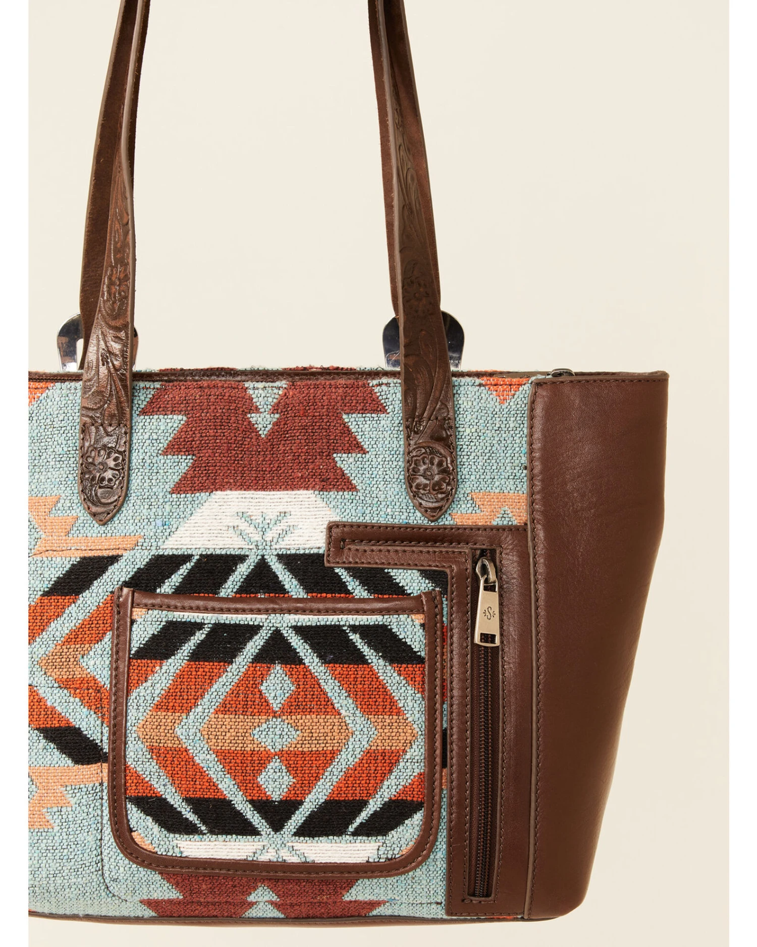 Shyanne Women's Southwestern Embroidered Tote Bag 4 Shyanne Women's Southwestern Embroidered Tote Bag - Image 2