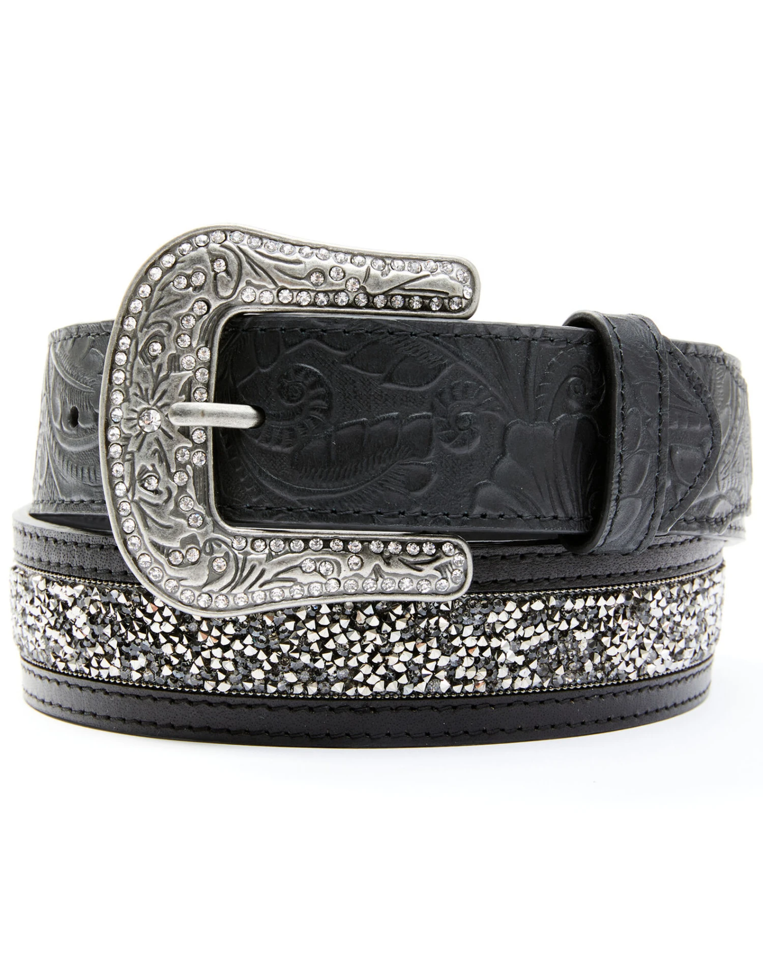 Shyanne Women's Pewter Stone Belt 4 Shyanne Women's Pewter Stone Belt - Image 2