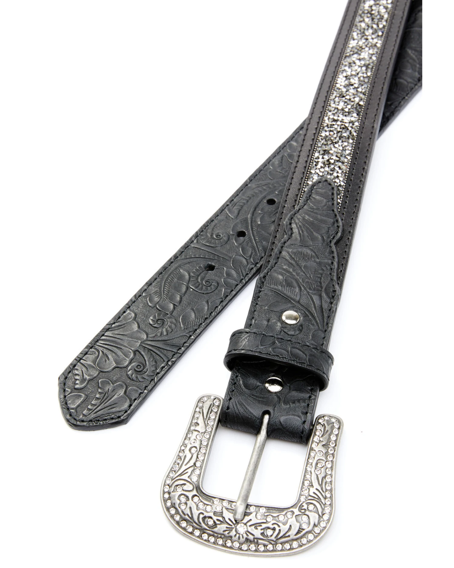 Shyanne Women's Pewter Stone Belt 3 Shyanne Women's Pewter Stone Belt