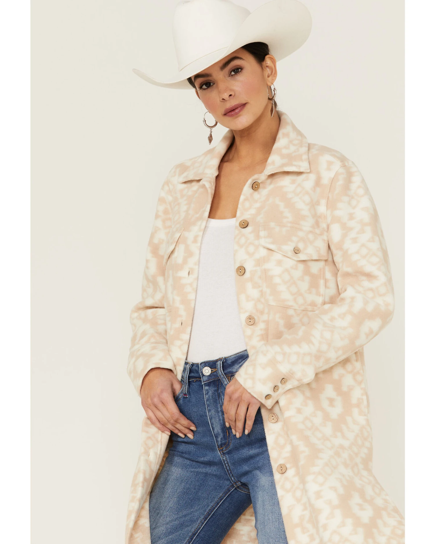 Shyanne Women's Southwestern Knit Duster Shacket 5 Shyanne Women's Southwestern Knit Duster Shacket - Image 3