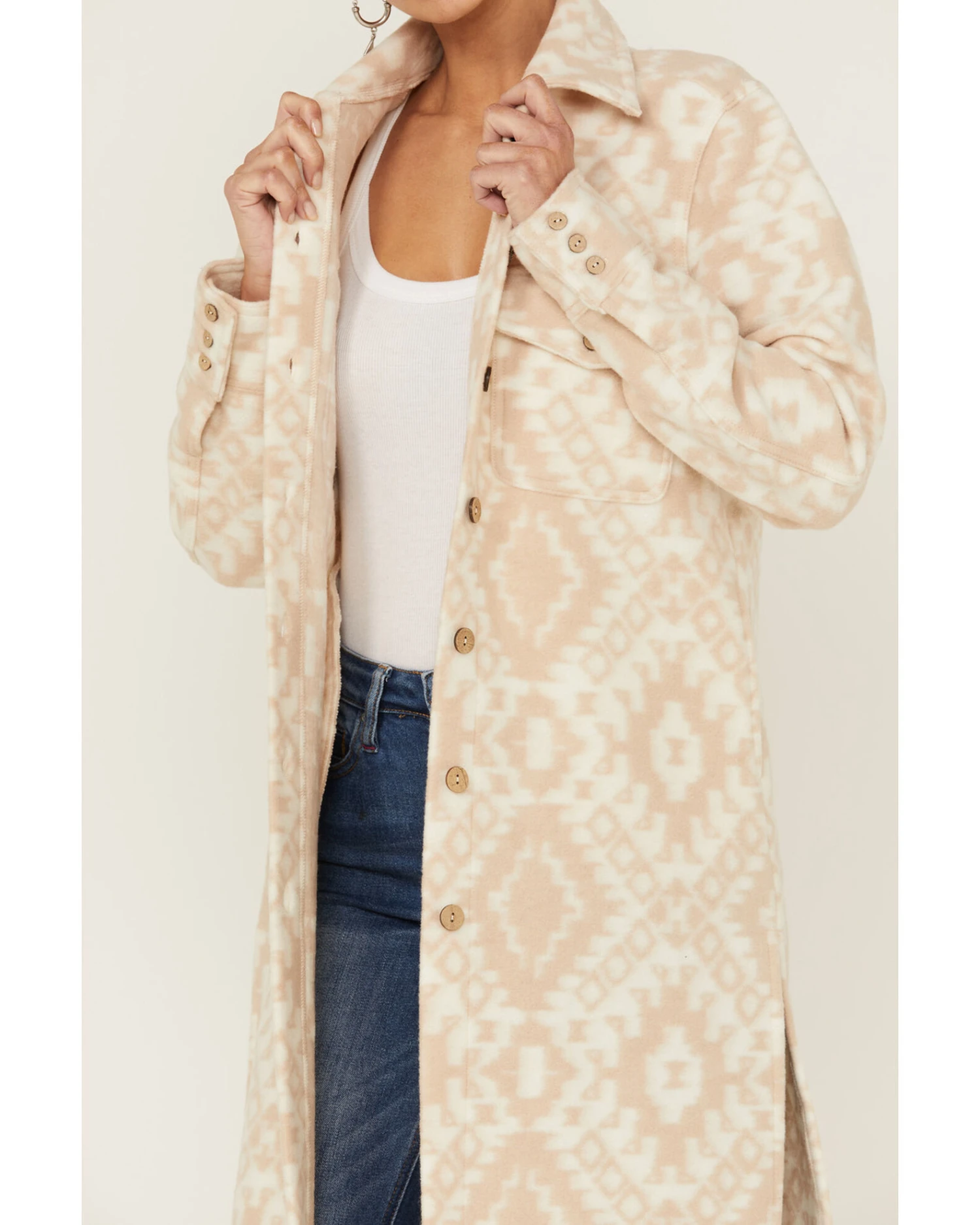 Shyanne Women's Southwestern Knit Duster Shacket 4 Shyanne Women's Southwestern Knit Duster Shacket - Image 2