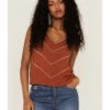 Shyanne Women's Rust Embroidered Southwestern Cami -Shyanne Apparel Shop 2000358573 220 P1