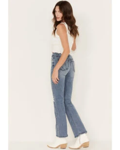 Shyanne Women's Contrast Patches Bootcut Jeans -Shyanne Apparel Shop 2000358736 414 P3