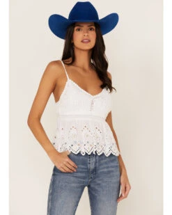 Shyanne Women's Mirror Eyelet Tank