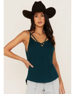 Shyanne Women's Cross Front Jersey Tank Top