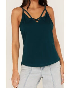 Shyanne Women's Cross Front Jersey Tank Top 8 Shyanne Women's Cross Front Jersey Tank Top -Shyanne Apparel Shop 2000364768 443 P3