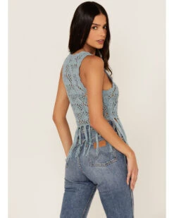 Shyanne Women's Yarn Crochet Fringe Trim Tank 9 Shyanne Women's Yarn Crochet Fringe Trim Tank -Shyanne Apparel Shop 2000364791 450 P4