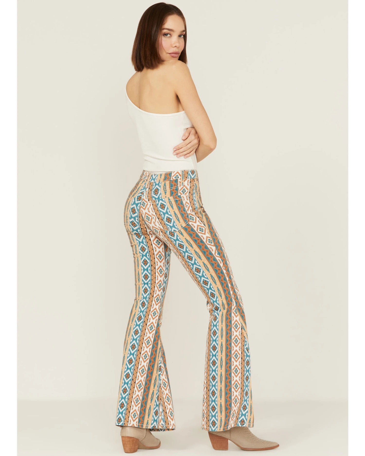 Shyanne Women's Mr. Super Flare Southwestern Flare Jeans 5 Shyanne Women's Mr. Super Flare Southwestern Flare Jeans - Image 3