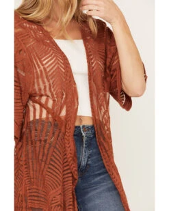 Shyanne Women's Geo Lace Short Sleeve Kimono -Shyanne Apparel Shop 2000372966 203 P3