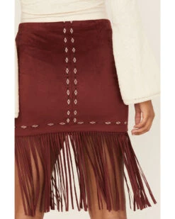 Shyanne Women's Embroidered Southwestern Fringe Mini Skirt -Shyanne Apparel Shop 2000373013 646 P4