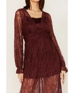 Shyanne Women's Floral Lace Duster Dress -Shyanne Apparel Shop 2000373015 646 P3 1