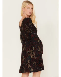 Shyanne Women's Paisley Print Smocked Tiered Dress -Shyanne Apparel Shop 2000373034 001 P4