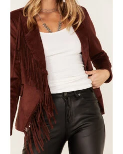 Shyanne Women's Fringe Faux Suede Blazer