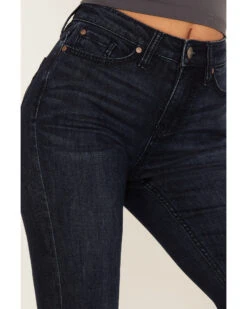 Shyanne Women's Embroidered Dark Wash High Rise Stretch Flare Jeans 9 Shyanne Women's Embroidered Dark Wash High Rise Stretch Flare Jeans -Shyanne Apparel Shop 2000373384 416 P2