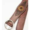 Shyanne Women's Brown Sunflower Tooled Western Belt -Shyanne Apparel Shop 2000373937 200 P2