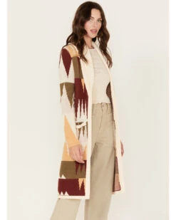 Shyanne Women's Geo Print Duster Cardigan -Shyanne Apparel Shop 2000375282 103 P1