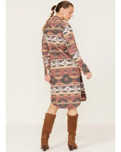 Shyanne Women's Southwestern Print Duster Shacket