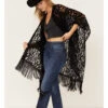 Shyanne Women's Floral Lace Fringe Shawl 1 Shyanne Women's Floral Lace Fringe Shawl -Shyanne Apparel Shop 2000380620 001 P1