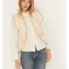Shyanne Women's Fur Trim Knit Vest