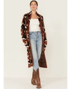 Shyanne Women's Southwestern Eyelash Knit Duster -Shyanne Apparel Shop 2000380635 200 P1