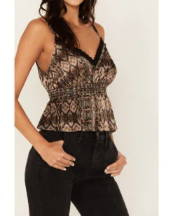 Shyanne Women's Southwestern Print Lace Cami Top 8 Shyanne Women's Southwestern Print Lace Cami Top -Shyanne Apparel Shop 2000380640 251 P3