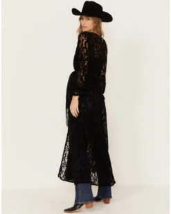 Shyanne Women's Chenille Lace Duster Kimono -Shyanne Apparel Shop 2000380647 001 P4