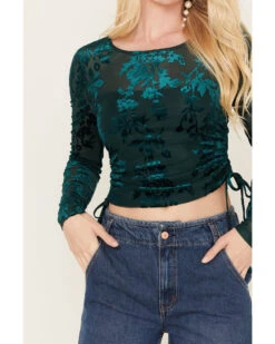 Shyanne Women's Side Tie Long Sleeve Top 8 Shyanne Women's Side Tie Long Sleeve Top -Shyanne Apparel Shop 2000380650 443 P3