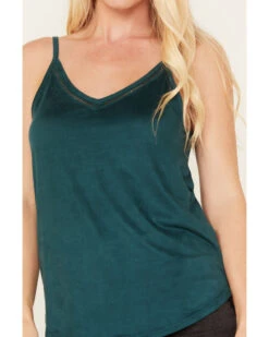 Shyanne Women's Faux Suede Latter Trim Cami  -Shyanne Apparel Shop 2000380657 443 P3