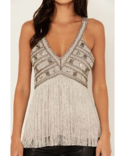 Shyanne Women's Beaded Fringe Halter Top -Shyanne Apparel Shop 2000380665 085 P4 1