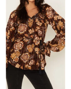 Shyanne Women's Belted Peasant Top -Shyanne Apparel Shop 2000380668 401 P3