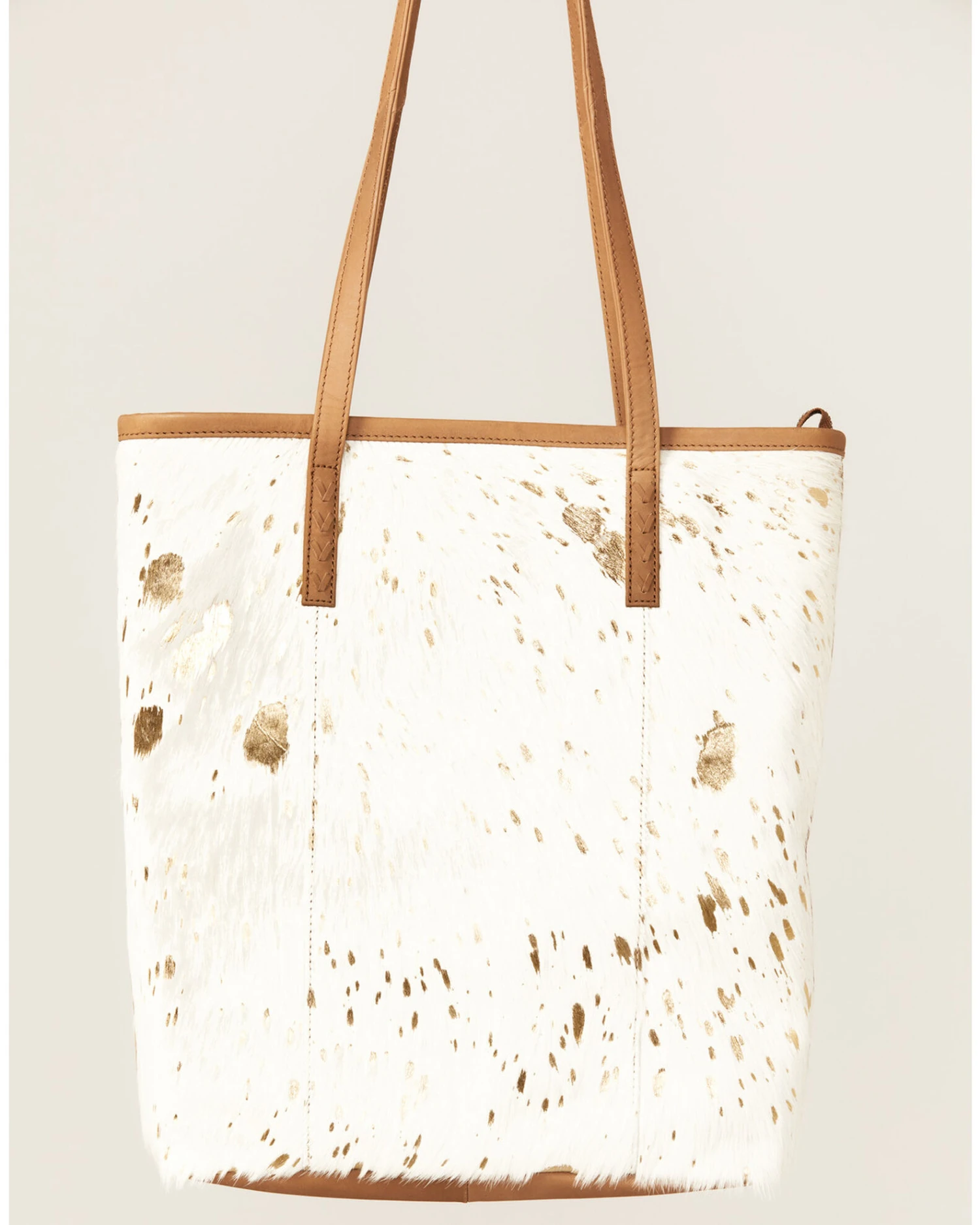 Shyanne Women's Gold Foil Hair-On Tote Handbag 4 Shyanne Women's Gold Foil Hair-On Tote Handbag - Image 2