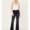 Shyanne Women's Dark Wash Trouser Flare Jeans -Shyanne Apparel Shop 2000381366 416 P1