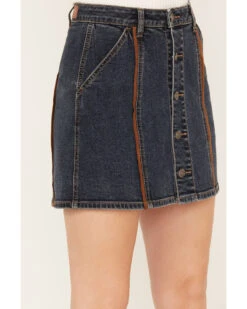 Shyanne Women's Medium Wash Denim Mini Skirt -Shyanne Apparel Shop 2000381368 414 P2