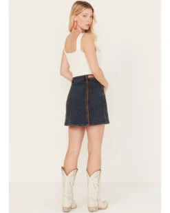 Shyanne Women's Medium Wash Denim Mini Skirt 8 Shyanne Women's Medium Wash Denim Mini Skirt -Shyanne Apparel Shop 2000381368 414 P3 1