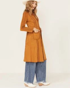 Shyanne Women's Faux Suede Crochet Duster Jacket -Shyanne Apparel Shop 2000381378 255 P4