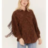 Shyanne Women's Lace Fringe Button-Down Shacket -Shyanne Apparel Shop 2000382818 201 P1