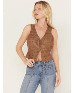 Shyanne Women's Embellished Leather Vest -Shyanne Apparel Shop 2000382825 200 P1