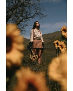 Shyanne Women's Faux Suede Ruffle Skirt -Shyanne Apparel Shop 2000382837 200 P1