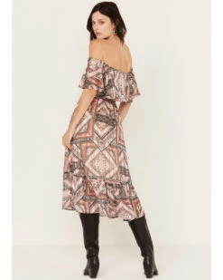 Shyanne Women's Off The Shoulder Ruffle Midi Dress 9 Shyanne Women's Off The Shoulder Ruffle Midi Dress -Shyanne Apparel Shop 2000382840 202 P4