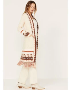 Shyanne Women's Southwestern Border Knit Maxi Cardigan 9 Shyanne Women's Southwestern Border Knit Maxi Cardigan -Shyanne Apparel Shop 2000382848 251 P2