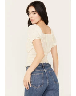 Shyanne Women's Puff Sleeve Smocked Bodice Top 9 Shyanne Women's Puff Sleeve Smocked Bodice Top -Shyanne Apparel Shop 2000382854 110 P4