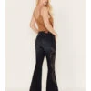 Shyanne Women's Dark Wash Mid Rise Embroidered Flare Jeans -Shyanne Apparel Shop 2000382922 415 P3