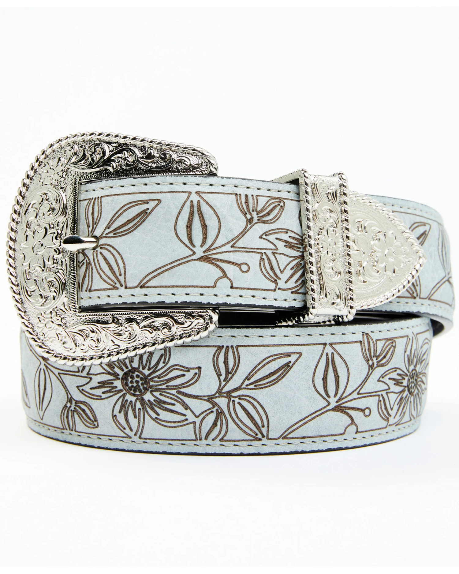 Shyanne Women's Floral Laser Print Belt 4 Shyanne Women's Floral Laser Print Belt - Image 2