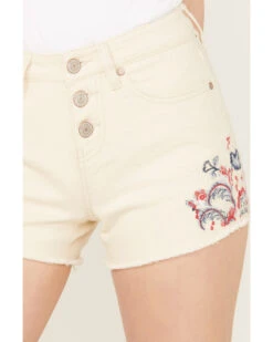 Shyanne Women's Mid Rise Americana Embroidered Shorts -Shyanne Apparel Shop 2000383367 100 P2