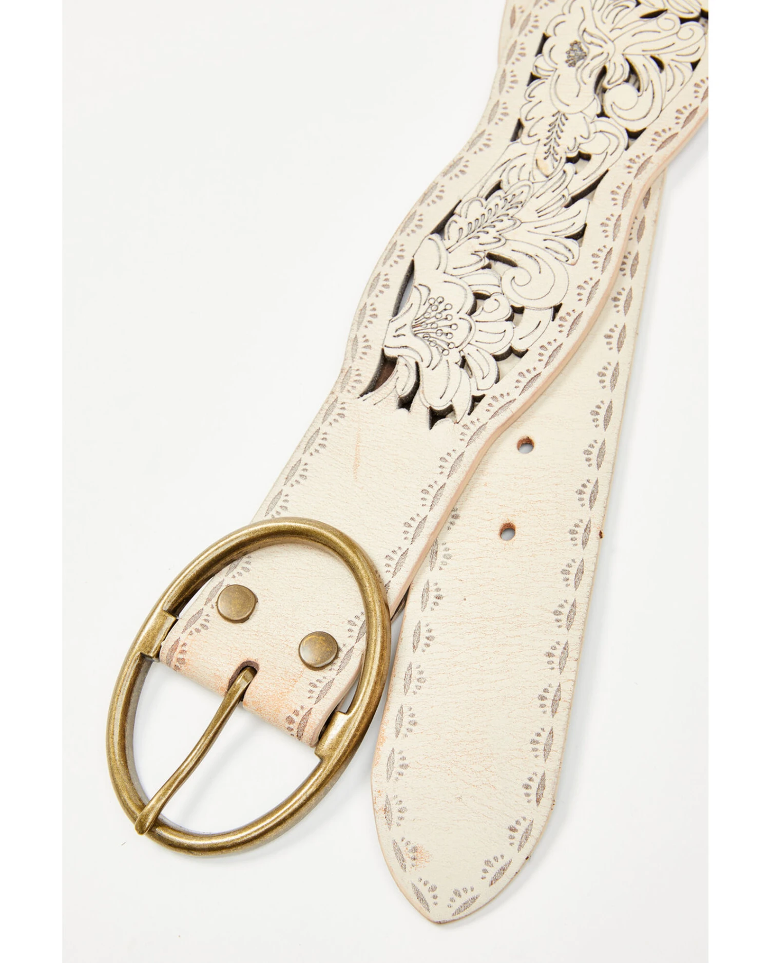 Shyanne Women's Scalloped Floral Cut Out Waist Belt 4 Shyanne Women's Scalloped Floral Cut Out Waist Belt - Image 2