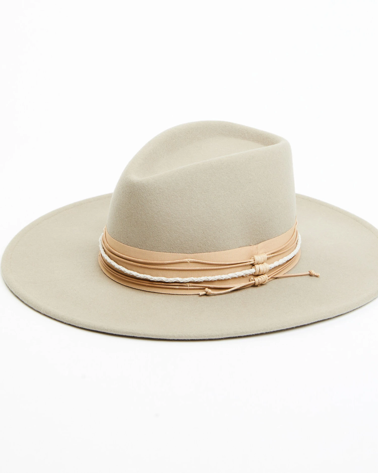 Shyanne Women's Gray Triple-Tied Grosgrain Fedora Hat 3 Shyanne Women's Gray Triple-Tied Grosgrain Fedora Hat