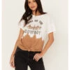 Shyanne Women's Dip Dye Graphic Tie Front Tee -Shyanne Apparel Shop 2000386179 100 P1